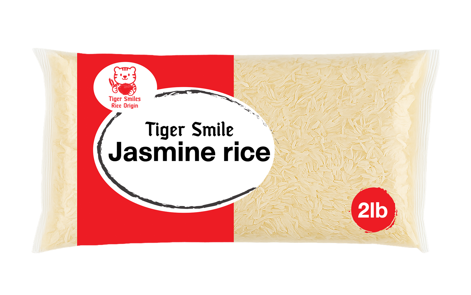 Tiger Smiles Jasmine Rice 2lb x 12 bags/carton